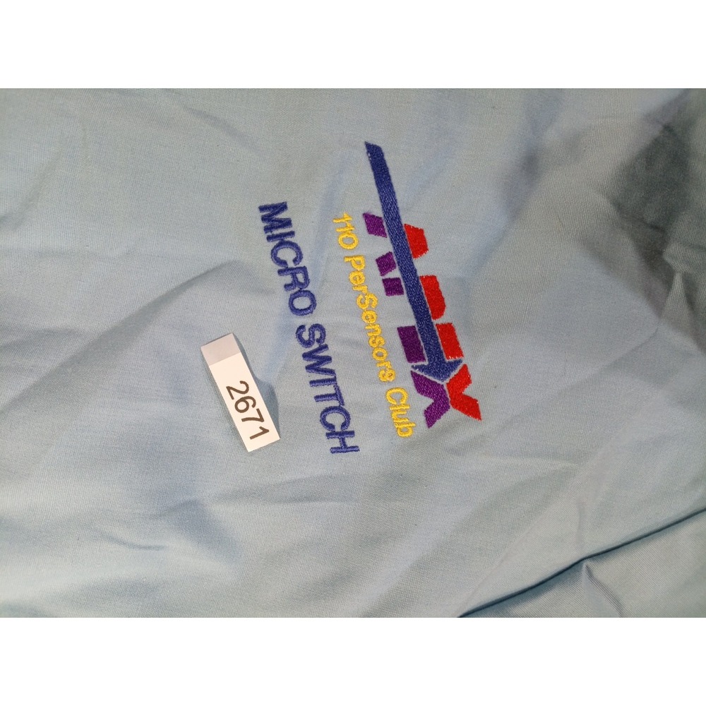 Vintage DeLONG Micro Switch 110 Performers Club Jacket 2XL USA Made Blue - Picture 6 of 7